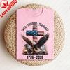 Independence Day Faith Freedom Anniversary Shirt America Christian Tshirt Patriotic Eagle Tee Graphic T Shirts Women Clothes Top