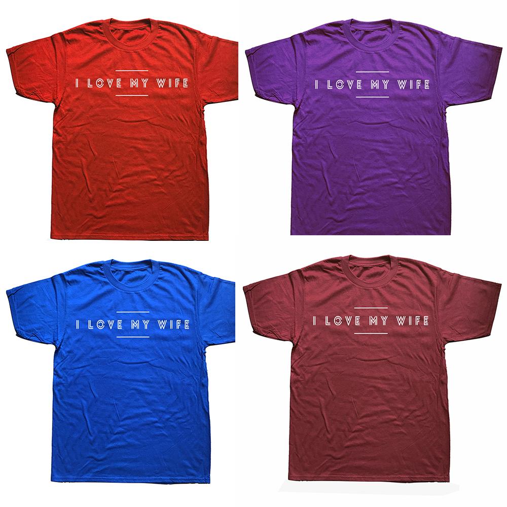 Смешная футболка с надписью "Я люблю свою жену", ретро, хлопок, для фитнеса, оверсайз, унисекс, с принтом, мужская одежда, стритвир