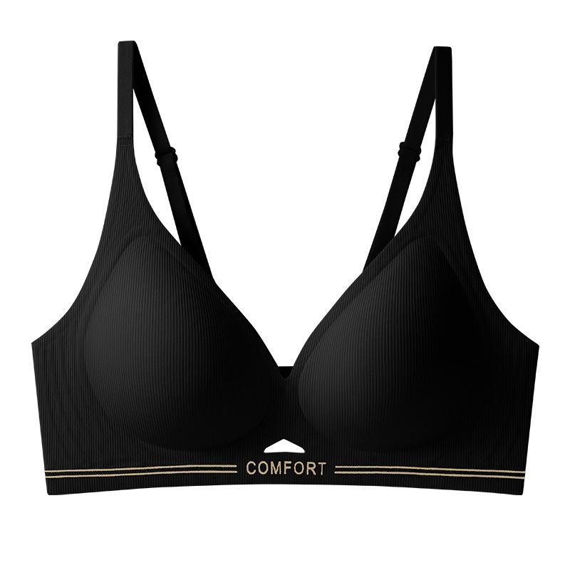 Seamless Bra Women's Soft Support Comfortable Underwear Women's Thin Close-in Bra No Underwire Bra Push Up Bra