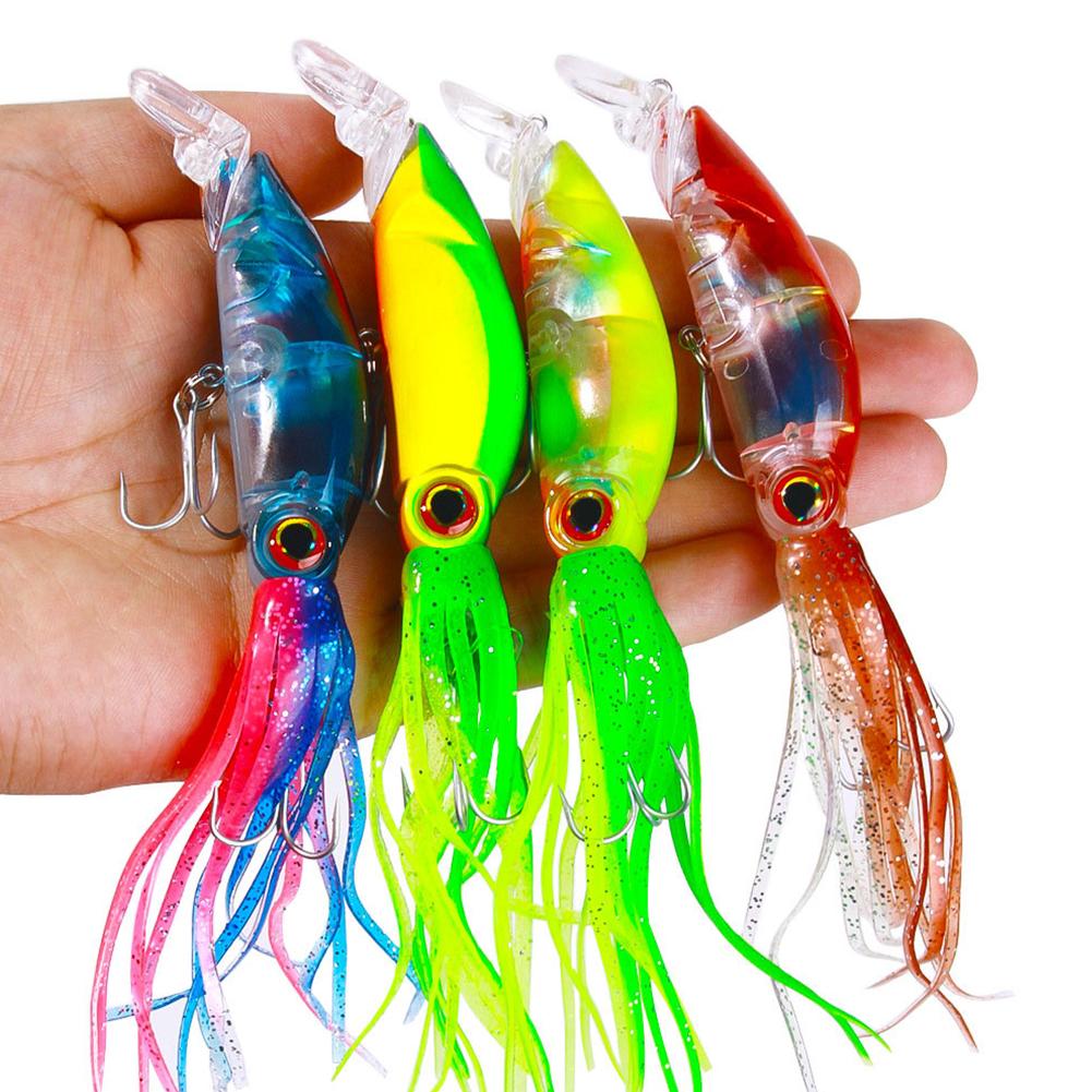 1 шт. 14 см/40 г приманка с усами тройной крючок дизайн морской рыбалки осьминог дальний заброс приманка рыболовные снасти аксессуар