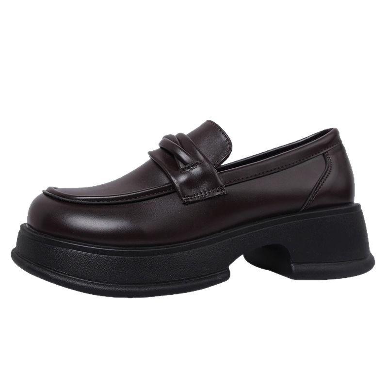 Small Leather Shoes Women's British Style 2025 New Spring and Autumn Jk Retro with Skirt Loafers Versatile Platform Women's Shoes
