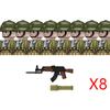 Нетоксичные Moc Вторая мировая война Война во Вьетнаме Военные Солдаты Строительные Блоки Вьетнамская Американская Армия Шлемы Пехоты Оружие Кирпичики Игрушки Дети
