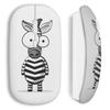 Wireless Mouse - Zebra - USB - Compatible Mac and PC - USB Wifi Dongle Included - Unique Design