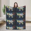 Blood Ocean Iron Lung Horror Film Plush Blankets  Custom Throw Blanket for Home 125*100cm Plush Thin Quilt