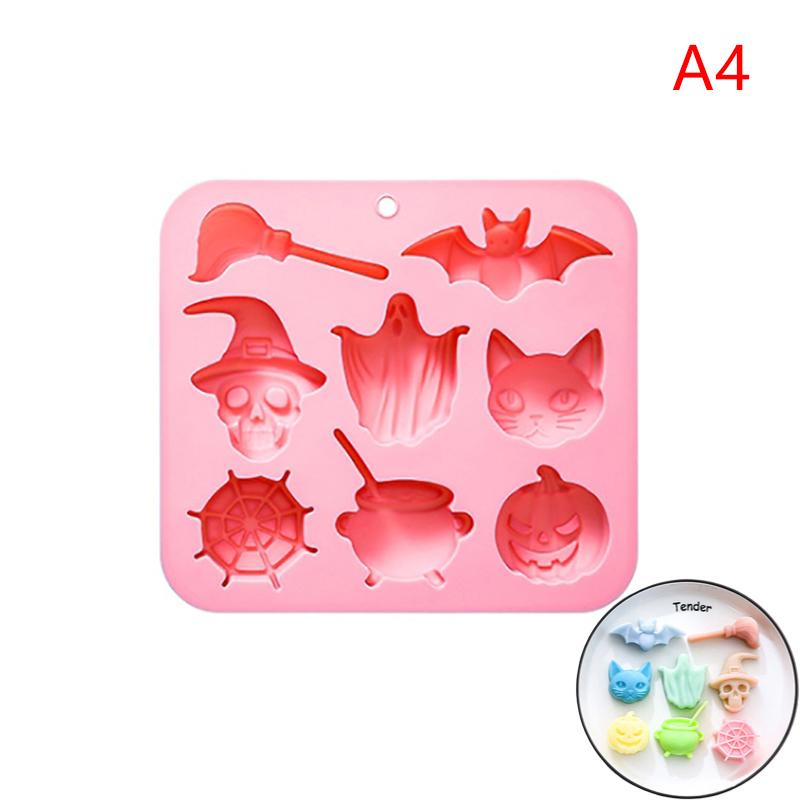 Силиконовые формы для Хэллоуина - Дизайны: Призрак/Тыква/Летучая мышь | Для выпечки шоколада, тортов, печенья и изготовления мыла