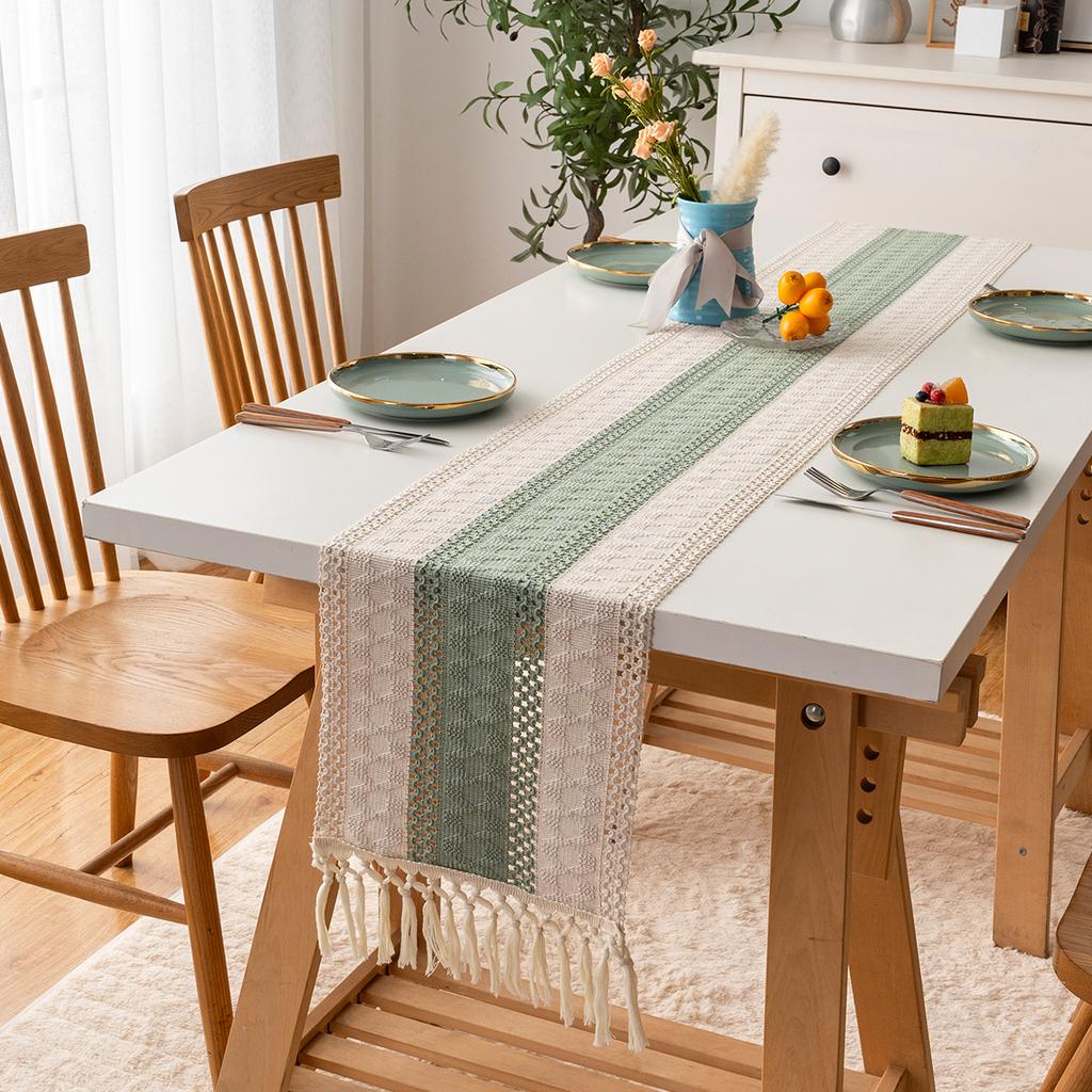 Богемный Рустикальный Свадебный Декор Скатерть из Хлопка и Льна для Свадебного Ужина или Девичника