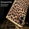 For Samsung Galaxy S25 Edge Case Leopard Print PU Leather Coated PC+TPU Electroplating Phone Cover