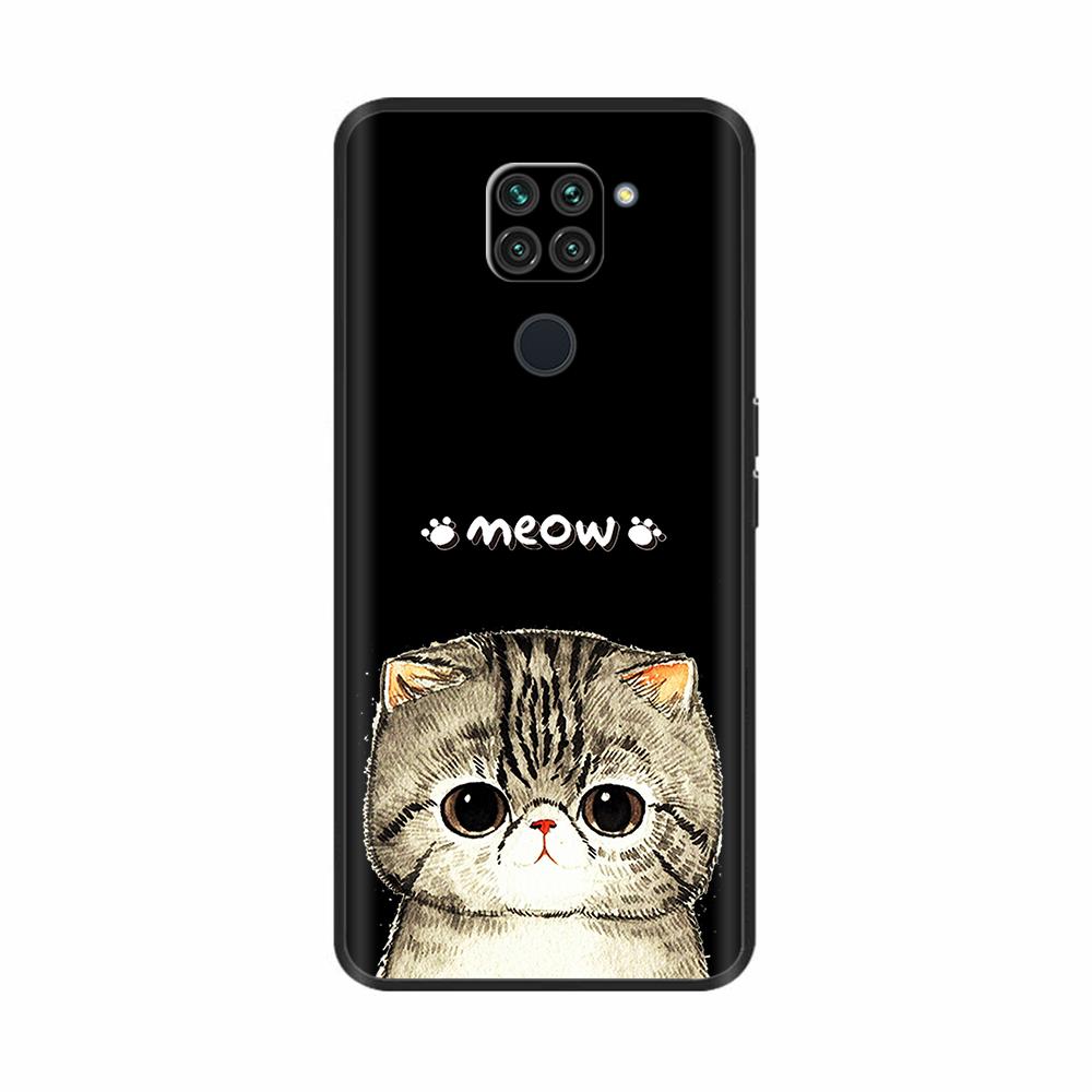 Чехол Для Xiaomi Redmi Note 9 Чехол Мягкая Черная Силиконовая Задняя Крышка Для Redmi Note9 Чехол Redmi Note 9 Чехол Funda Coque Бампер Оболочка