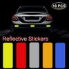 1 шт. НОВЫЕ светоотражающие наклейки на бампер автомобиля, светоотражающие предупреждающие наклейки, наклейки на полосу, светоотражающая лента для мотоцикла, безопасная D O8B4