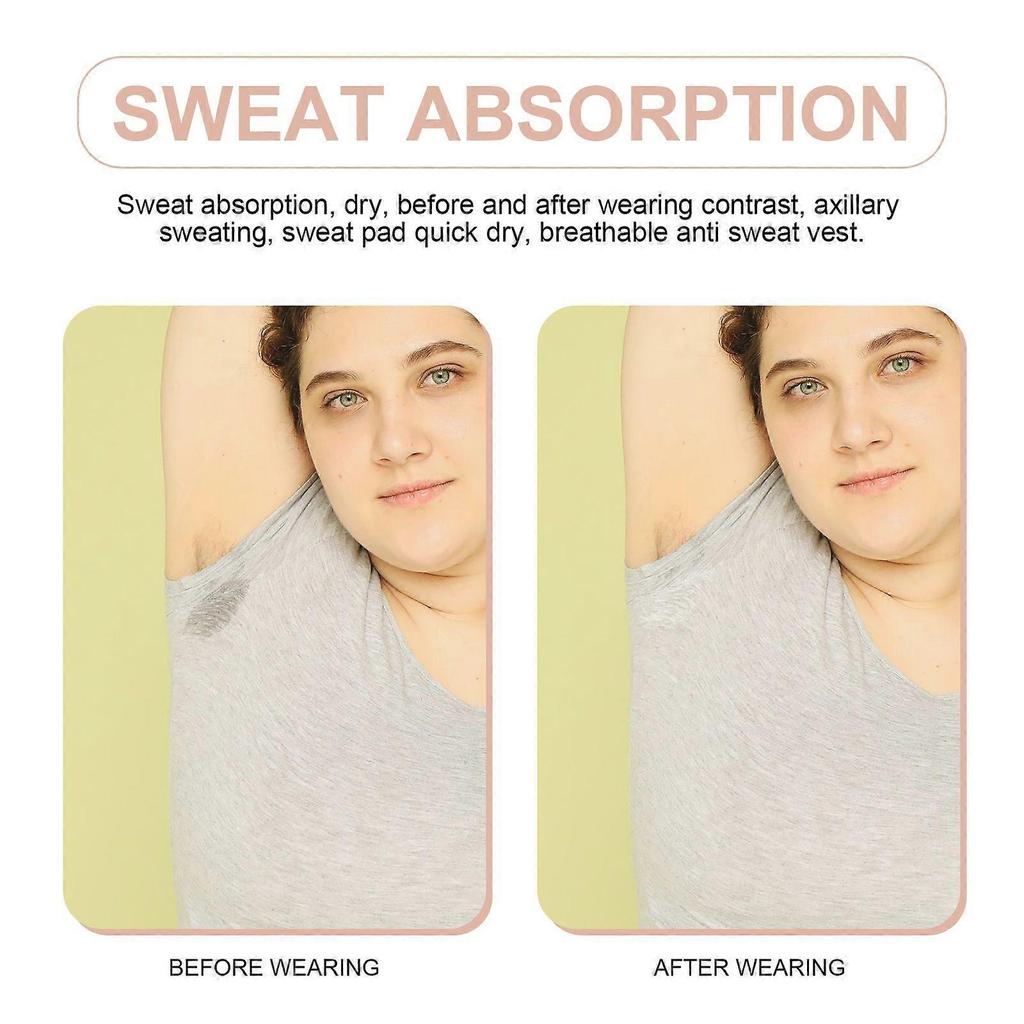 1Pc Underarm Sweat Pads Vest Sweat-Absorbent Vest Armpit Sweat Pad Shield