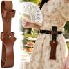 Open Top Folding Fan Holder Belt Loop Waist Fan Pouch Gift Idea Leather Fan Case  Halloween Costume