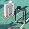 380ml A5 Flat Water Cup Portable Creative Large Capacity Square Drinking Bottle Sports Water Jug