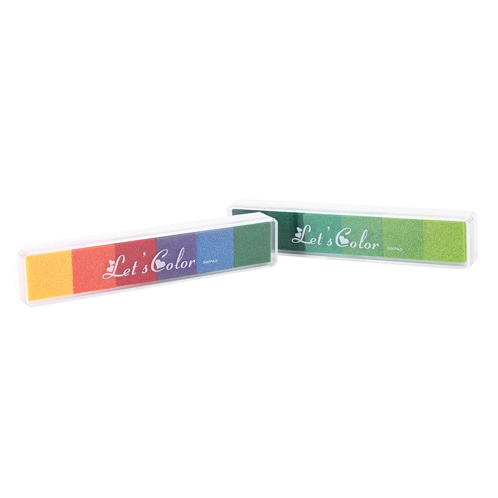 10 шт. детские цветные штемпельные подушечки резиновые штемпельные подушечки для многоцелевого использования