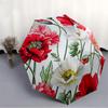 1pc Floral Pattern Automatic Folding Umbrella - 8-Rib Durable Iron Frame, Compact Portable for Daily Travel yy251205061