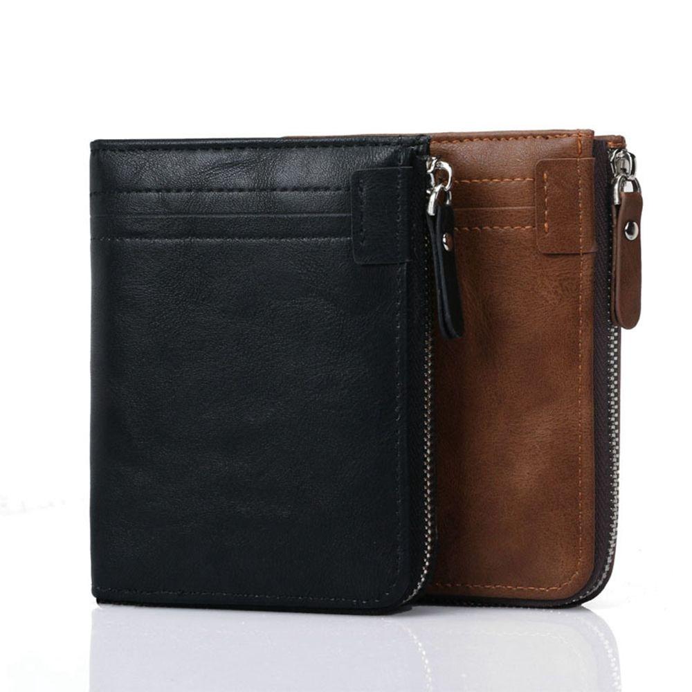 Bag ID Credit Card Holder Business Card Case Money Clips Male Purses Men Wallet Short Coin Purse