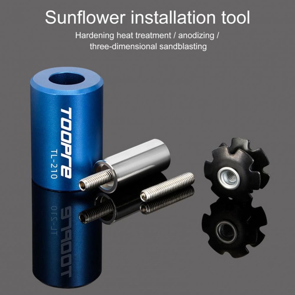 Front Fork Bowl Set Sunflower Insertion Tool Steel Flower Core Star Nut Setting Installer