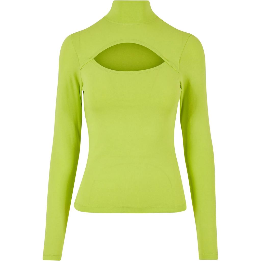 Urban Classics Womens/Ladies Cut Out Turtle Neck Long-Sleeved Top
