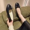 Hot Selling Solid Color High Quality Fashion Women's Shoes Square Toe Flat Bottom Women's Shoes Bow Tie-On Zapatos De Mujer