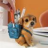 One Piece of a Cute Dog-shaped Pen Holder, Backpack Design, Adorable Stationery Desktop Organizer, Creative Office Storage Box