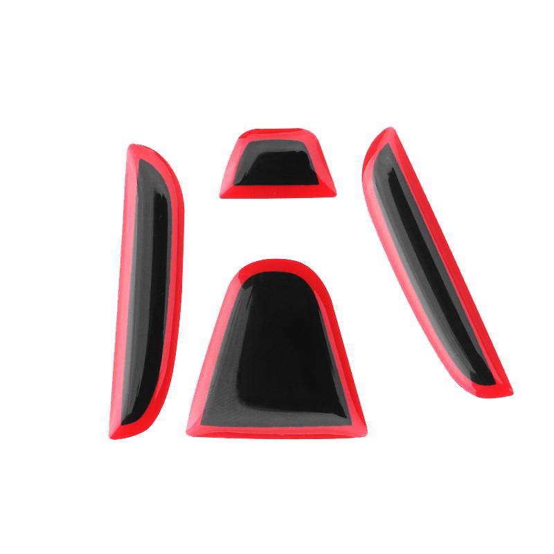 AIW1 Car Steering Wheel Front Emblem Badge Logo Sticker For Honda Accord Civic Spirior City FIT CRV Red Protective Decoration
