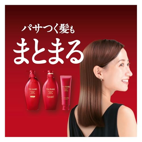 [Bulk Purchase] TSUBAKI Shampoo Refill 600ml X 3 + Bonus [Premium Moist & Repair] Gloss Oil Force Moisture Cohesion Drying UV Rays