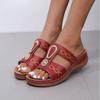 2024 Летние женские сандалии, дышащие, легкие, на платформе, танкетке, модные, повседневные, большие размеры, домашние тапочки, шлепанцы