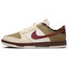 Кроссовки Dunk Low top для скейтбординга Женские Бежевые Красные IM6687-262