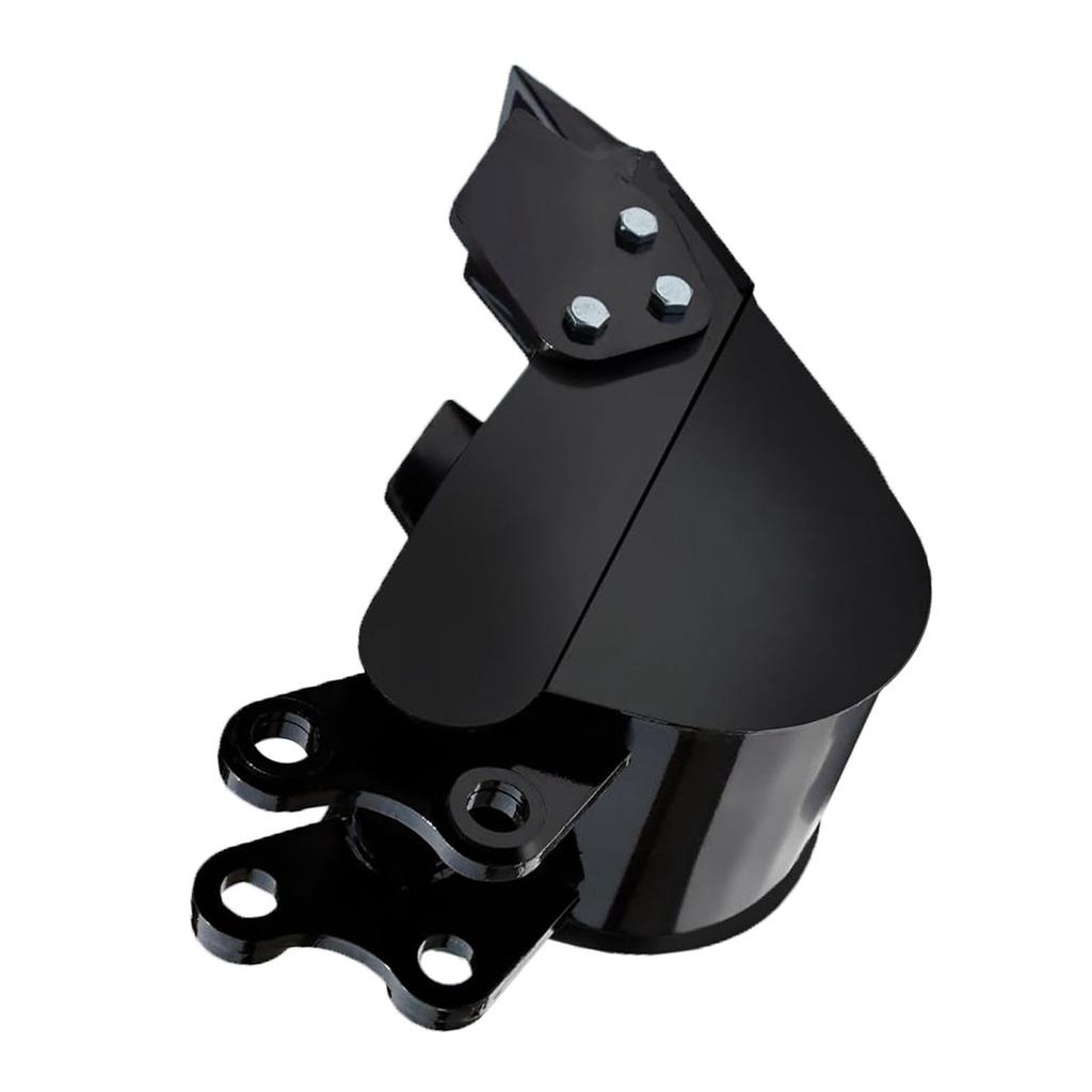 7.87 Inch Small Excavator Bucket Alloy Steel Narrow Digger Bucket with 2 Front Blade for Pipeline Excavation and River