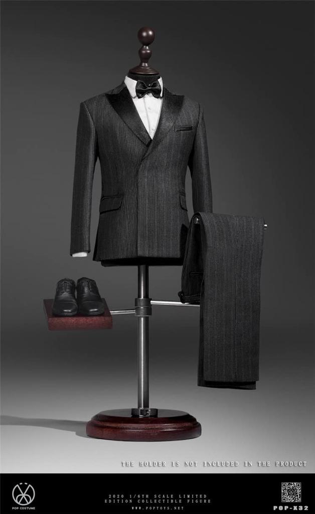 Масштабная фигурка POPTOYS мужской костюм одежда и обувь комплект шедевр версия и голова не [TOYBARJAPAN] 1/6 POP-X32 (Тело включено)