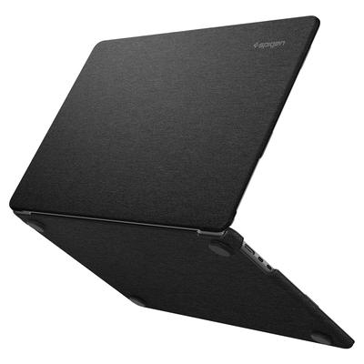 Чехол Spigen для MacBook Air 13 дюймов, M4, M3 (2025/2024) / MacBook Air 13 дюймов M2 (2023) Твердый чехол с рукавом из ткани премиум-класса, Городской стиль, ACS05272 (черный)