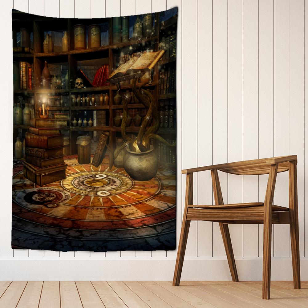 Зачарованный лес, грибной гобелен, настенный подвесной богемный тапиз, хиппи, художественный настенный фон, Декор, ткань