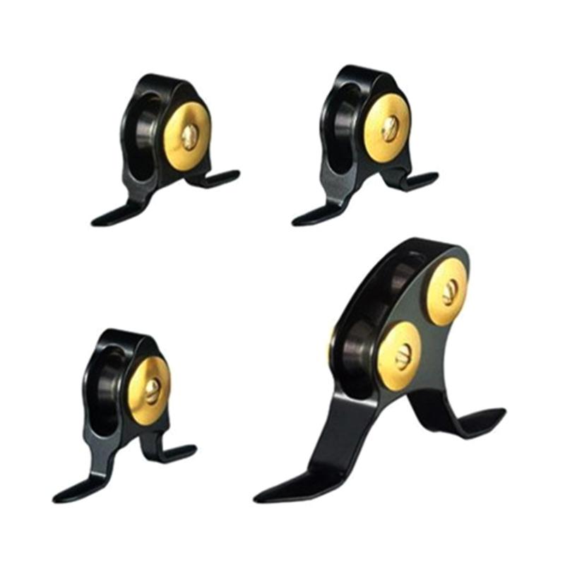 Alloy Fishing Roller Guide Heavy Duty Fishing Rod Guide Single/Double Roller Rod Guides for Rod Trolling Fishing