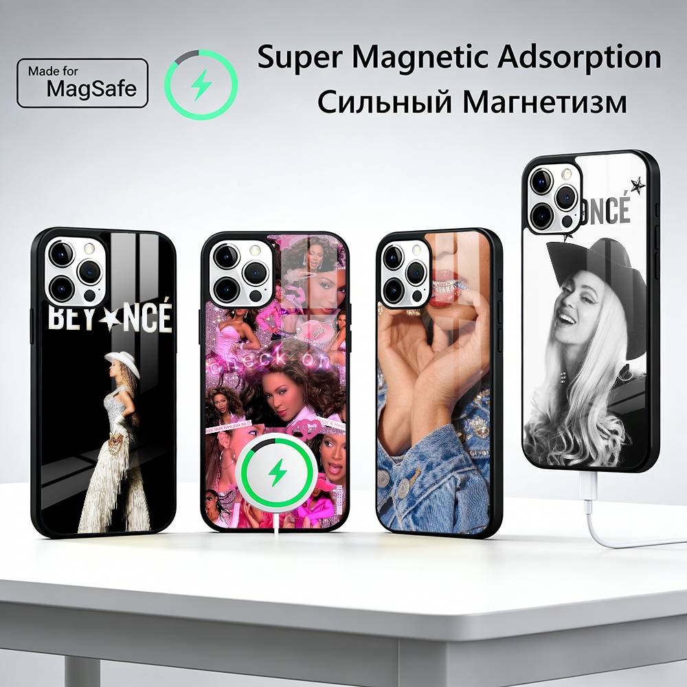 Singer B-Beyonce Phone Case For iPhone17,16,15,14,13,12,11 Plus,Pro Magnetic For Magsafe Wireless Charging