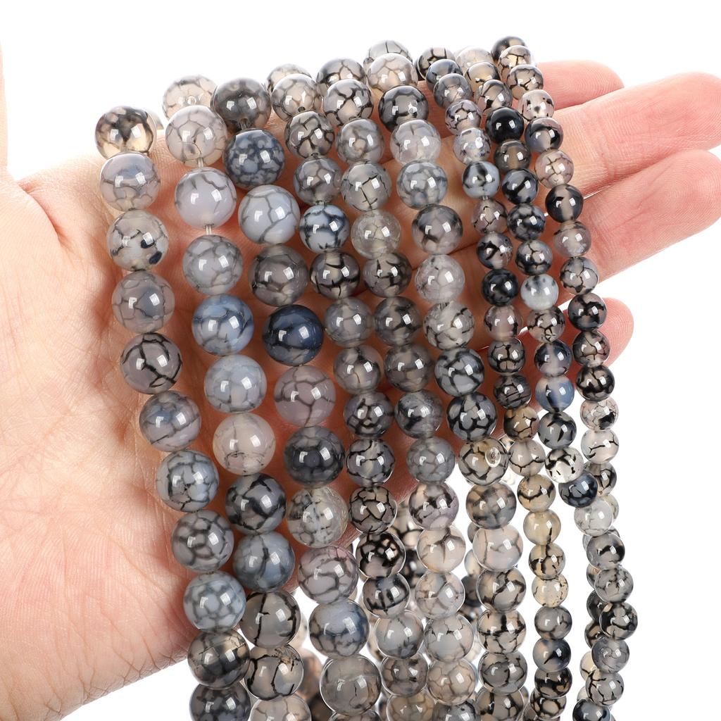 Natural Stone Beads Tiger Eye Amazonite Rose Quartz Turquoises Obsidian Agates Beads For Jewelry Making DIY Bracelet 4 6 8 10mm