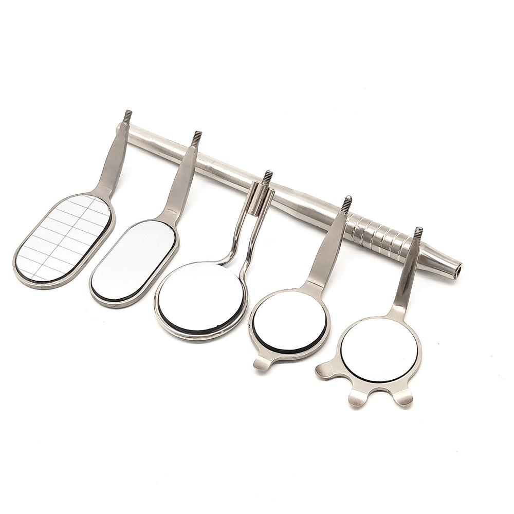 Стоматологическое зеркало для рта Одонтоскоп Уход за полостью рта Чистота зубов Осмотр Гигиена Стеклянное зеркало Зеркало с ручкой