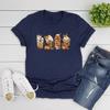 Magic Halloween TShirt Vintage Fall Coffee T Shirt Pumpkin Spice Latte Tshirt Casual Short Sleeve Women TShirts Wizard Tops