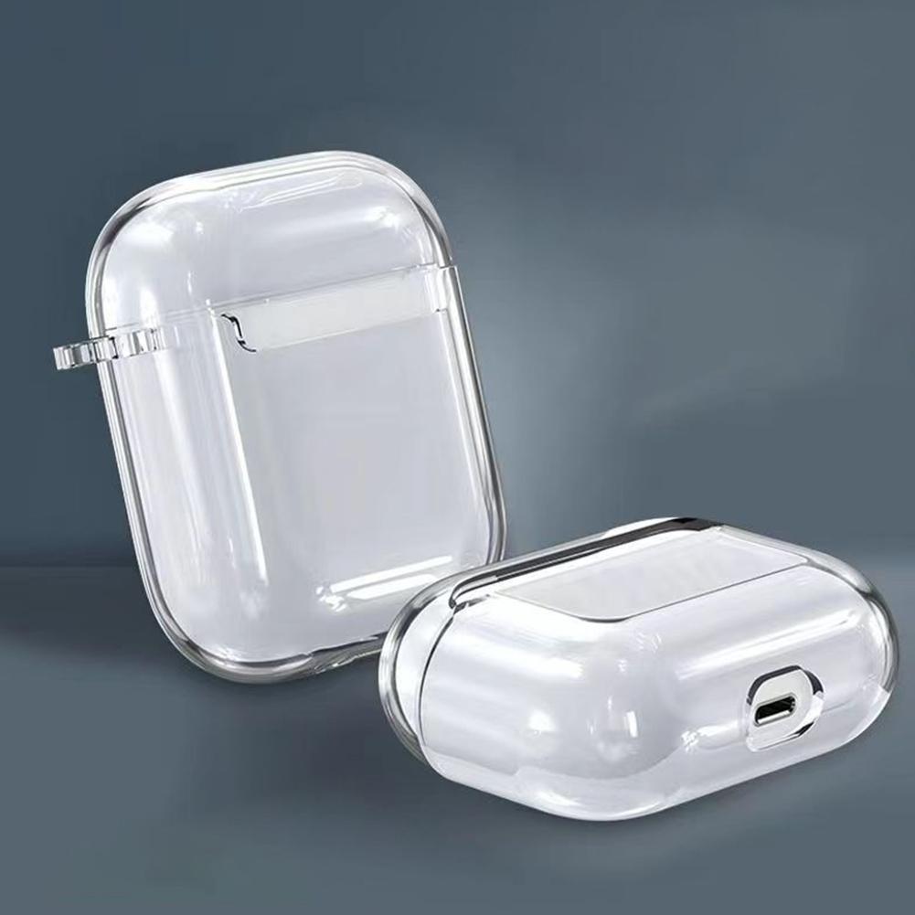 Прозрачный мягкий TPU беспроводной прозрачный чехол для наушников Airpods Airpods для Apple 4 Аксессуары C J6V3