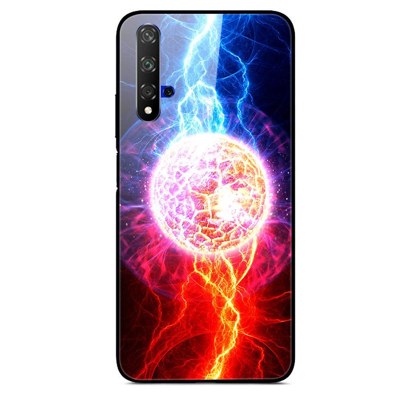 For Huawei Nova 5T Case Tempered Glass Cover 3D Cat Printing Case For Huawei Nova 5T 2019 5 T Phone Case For Huawei Nova5T Cover