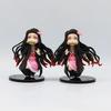 6pcs/Set Anime Demon Slayer Kimetsu no Yaiba figure Kamado Tanjirou Action Figure Agatsuma Zenitsu Nezuko Warrior PVC Model Toys