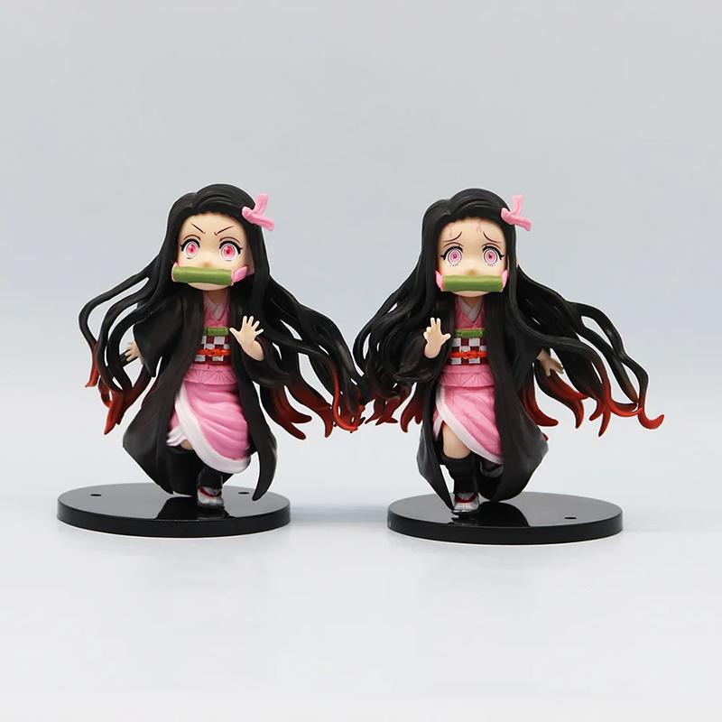 6pcs/Set Anime Demon Slayer Kimetsu no Yaiba figure Kamado Tanjirou Action Figure Agatsuma Zenitsu Nezuko Warrior PVC Model Toys