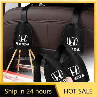Для Honda 1/2 шт. Кожаные крючки на спинку сиденья автомобиля Портативная вешалка для сумки Для Honda Civic Odyssey Vezel Accord Pilot Fit XRV CRV HR
