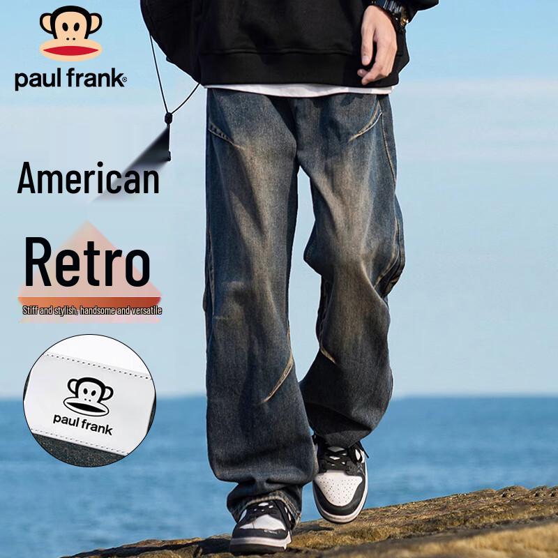 paul frank Мужские джинсы из денима свободного кроя в американском стиле