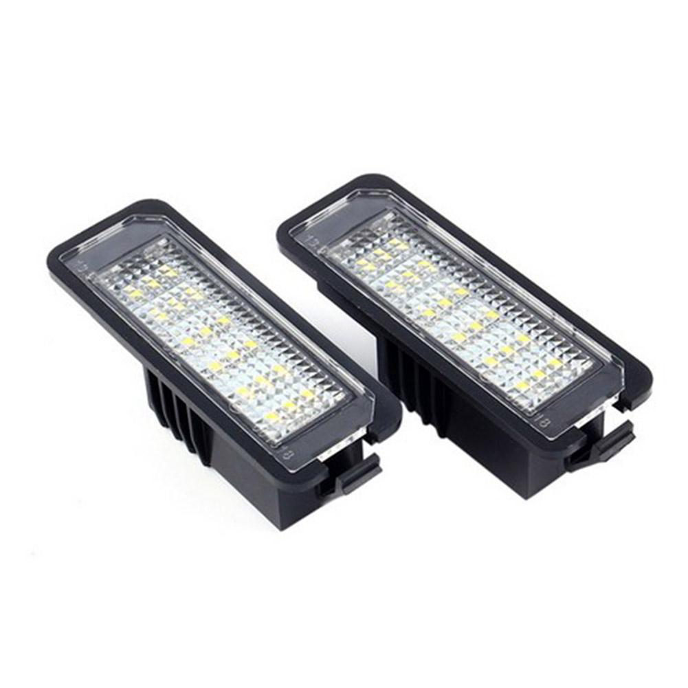 ALLOYSEED 2Pcs12V светодиодные лампы подсветки номерного знака автомобиля внешние аксессуары для VW GOLF 4 5 6 7 Polo 6R