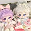 20cm Cute Purple Hair Cotton Doll Naked Doll Dress Up Cosplay Anime Figure Plushie Suit Stuffed Toy Girl Birthday Gift