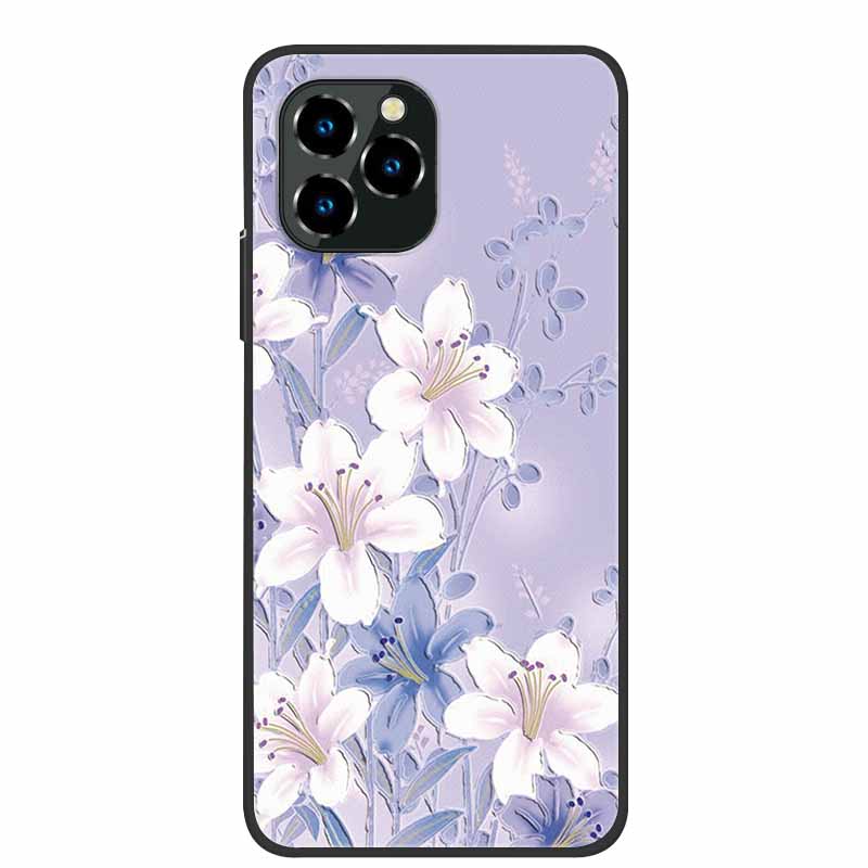 Для Oukitel C21 Pro Чехол Роскошный 3D Рельефный Цветок Силиконовый Чехол для Телефона Для C21pro Ударопрочный Coque Рельефные Цветы Funda Capa