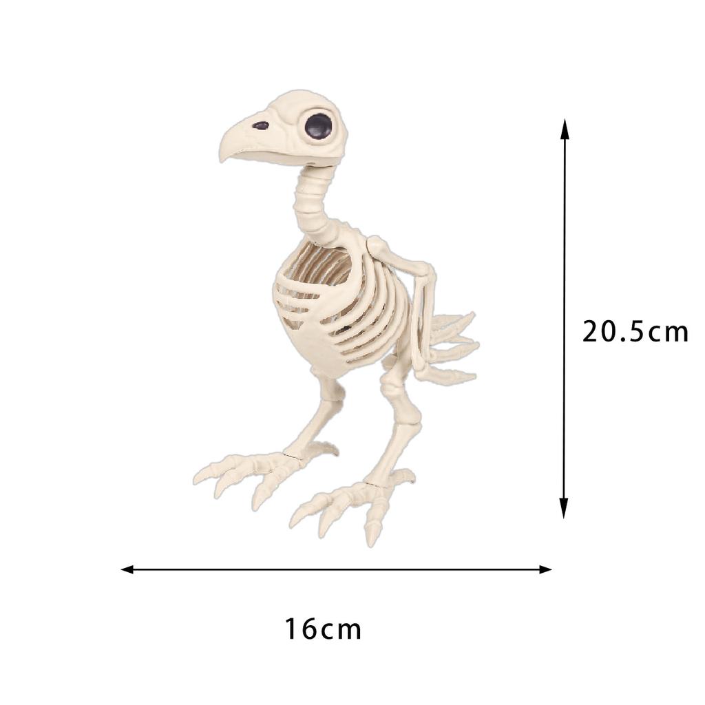 Animal Skeleton Bone Figurine Terrible Spider Bird Skull Statues Sculptures Hallowee Ornament Home Decoration Desk Accessories