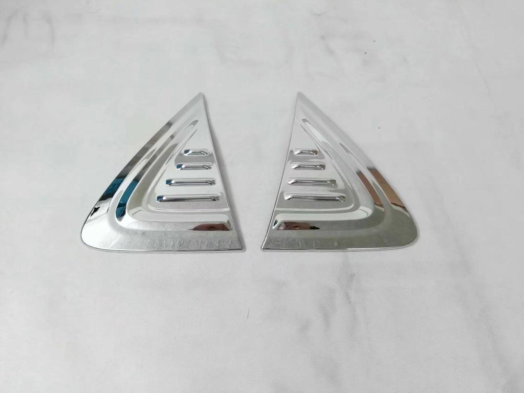 Toyota C-HR 2017 Fender Silver Electroplated Style Side Logo Decoration Panel & CHR Side Light Frame