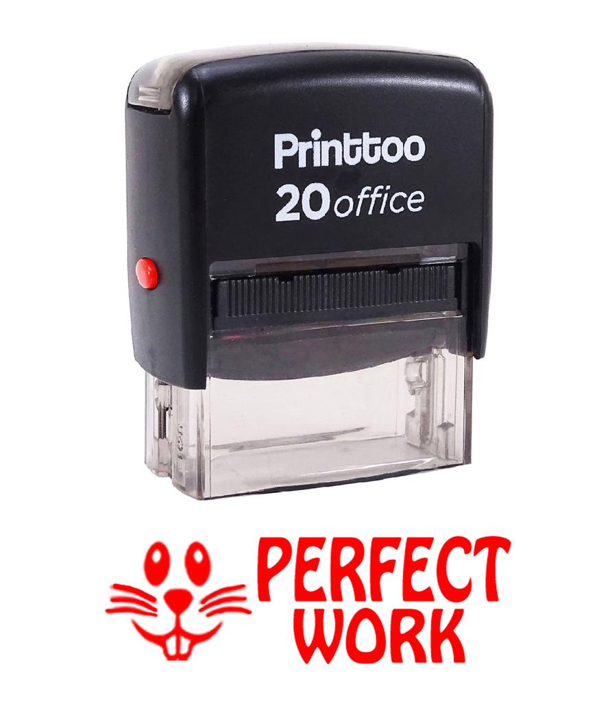 Printtoo PERFECT WORK Self Inking Rubber Stamp Office Стационарные на заказ