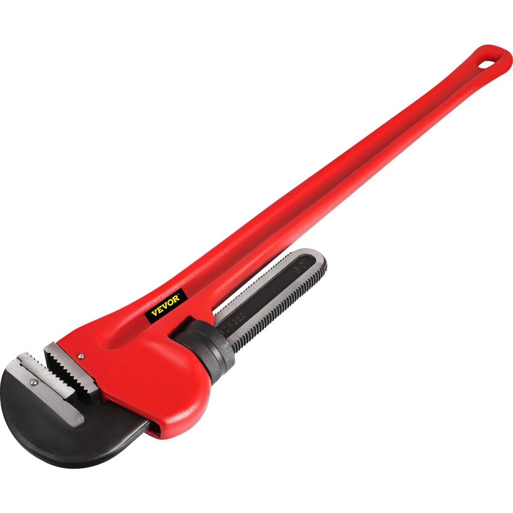 Pipe Wrench, 60 inch, Heavy Duty Cast Iron Straight Plumbing Wrench, Adjustable Plumber Tool for Sink Faucet Toilet Bowl Bathroom Kitchen Drainer