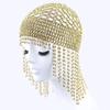 Shiny Beaded Hat Handmade Head Chain Exotic Headband  Party